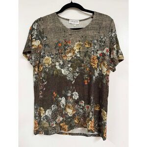 Olga Santoni Chic Earthy Designer Women’s Top Size 42